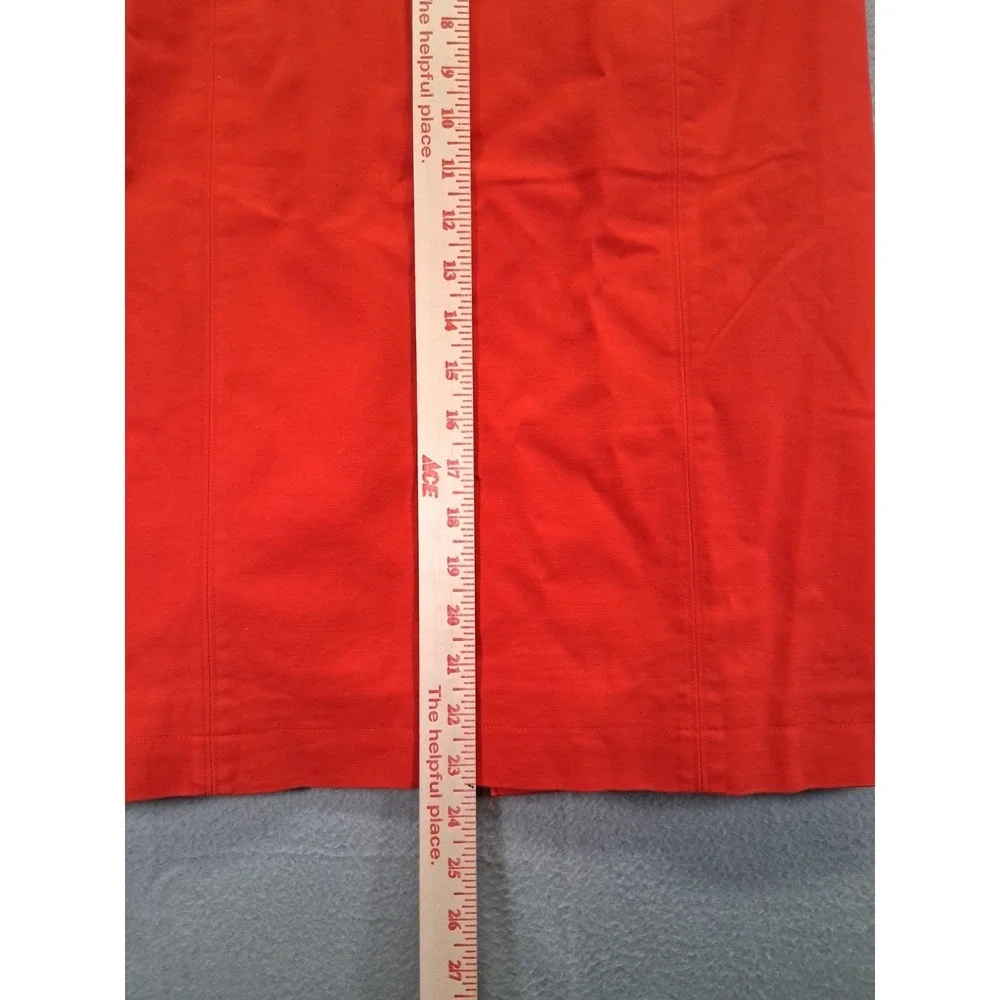Kate Spade Saturday Red High Rise Pencil Straight Skirt Business Casual‎ Size 4